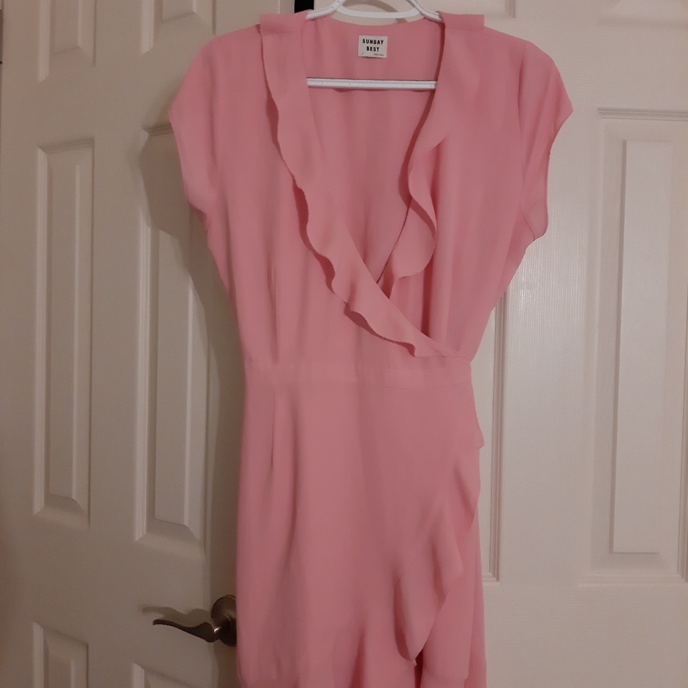 Sunday Best RUFFLE WRAP DRESS